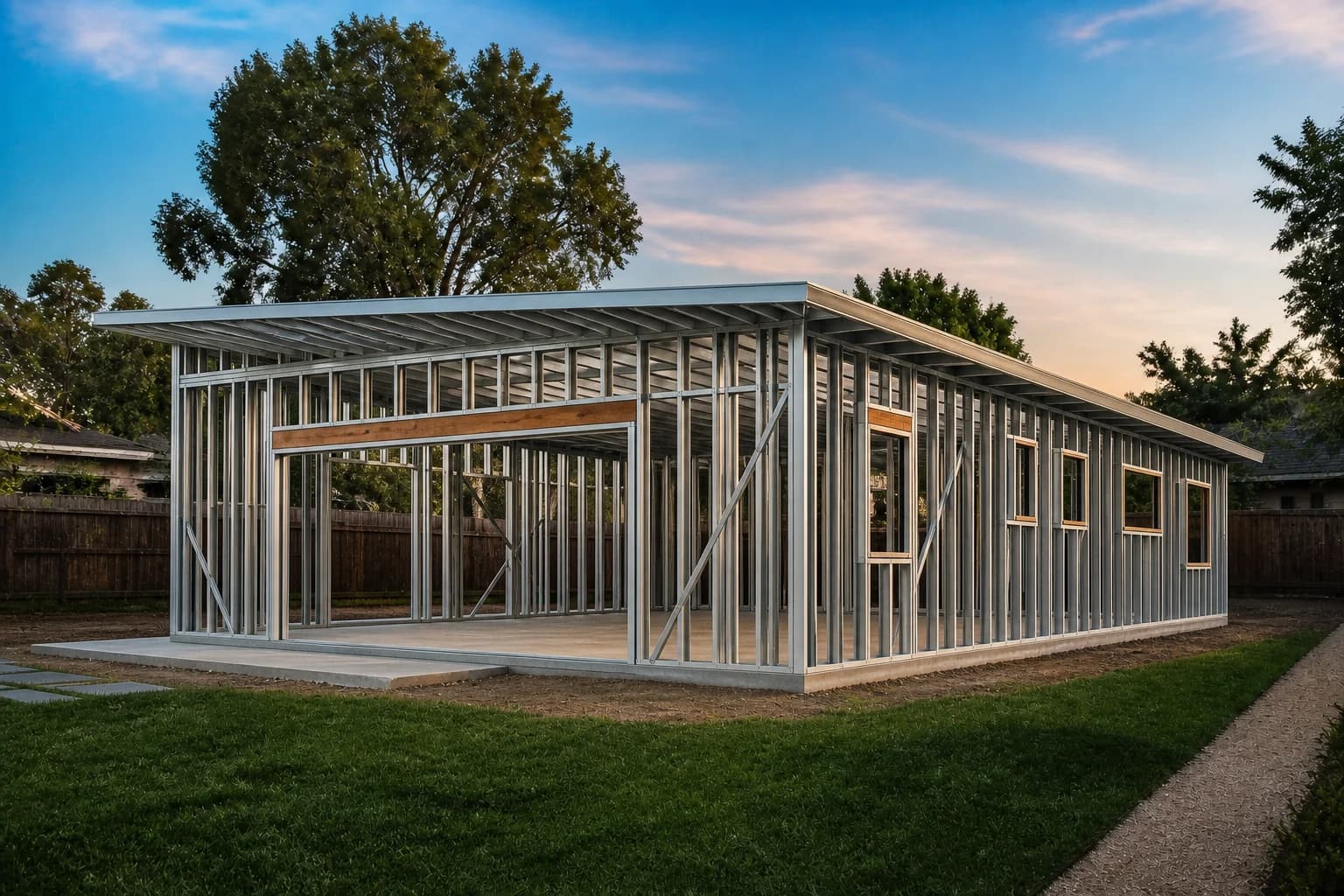 Residence 1000 light-gauge steel frame concept